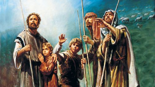 angels appearing to shepherds