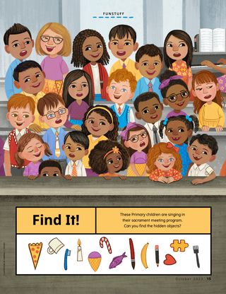 Activity PDF with Primary children singing