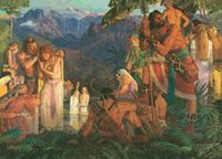 Alma Baptizes in the Waters of Mormon