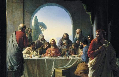 Jesus with Apostles at Last Supper