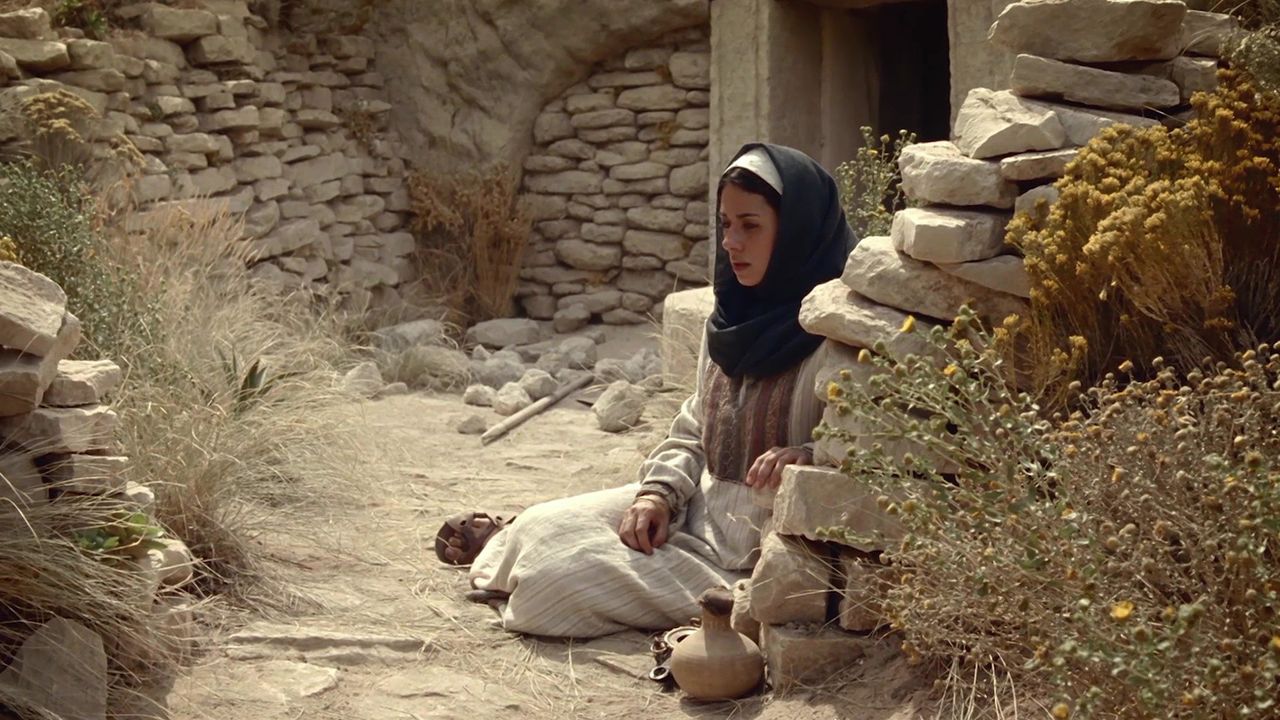 Maria Madalena do lado de fora do sepulcro