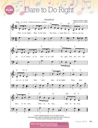 music, Dare to Do Right