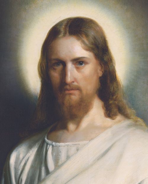 Ausschnitt aus dem Gemälde „Christus mit einem Jungen“