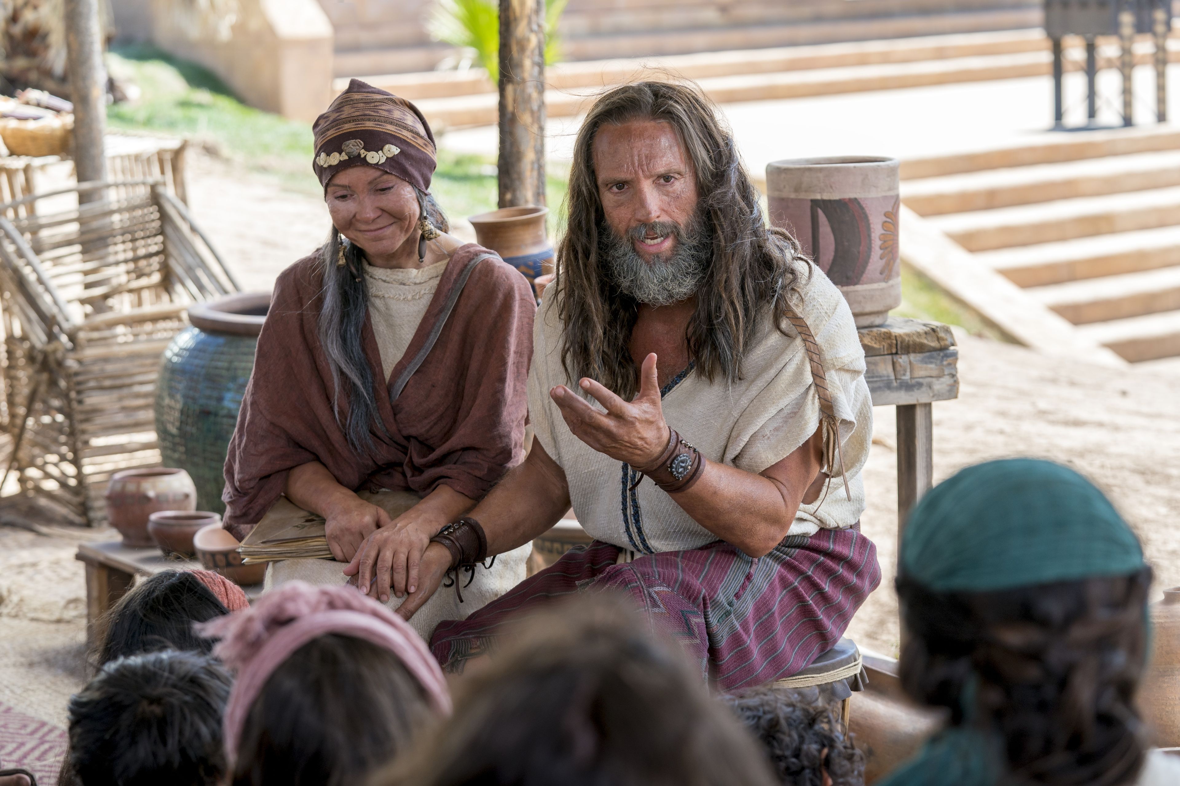Nephi and his wife teach the doctrine of Christ to the Nephites.