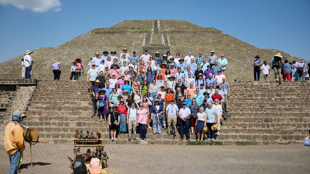 Members of The Tabernacle Choir at Temple Square and the Orchestra at Temple Square visit pyramids and sightsee in Mexico during their world tour on June 16, 2023.