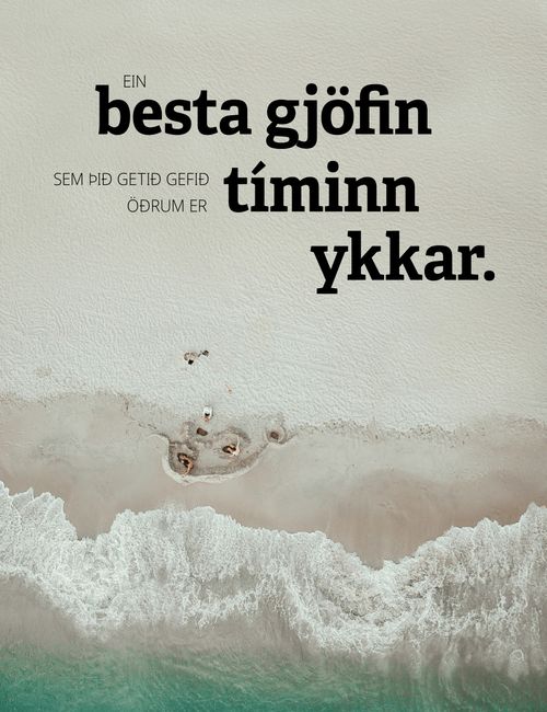 veggspjald „Ein hinna bestu gjafa“