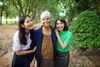 grandmother with two granddaughters