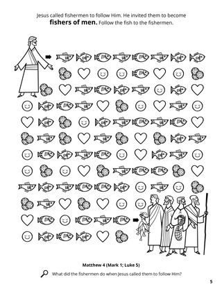 Fishers of Men coloring page