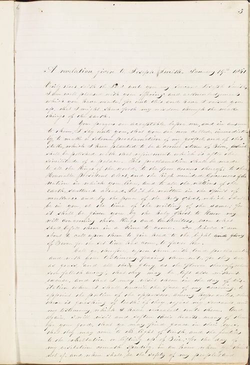 Revelation, 19 January 1841.