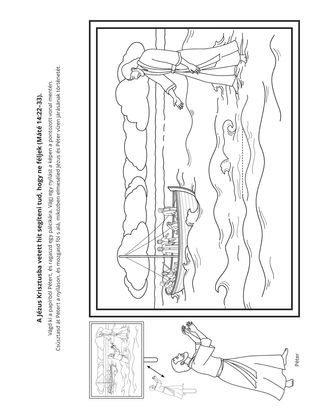 tevékenységi oldal: Jézus Krisztus segíteni tud, hogy ne féljek