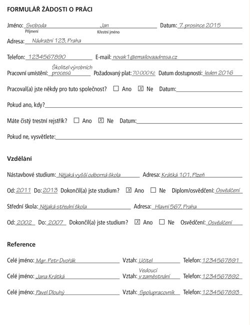 application example page 1