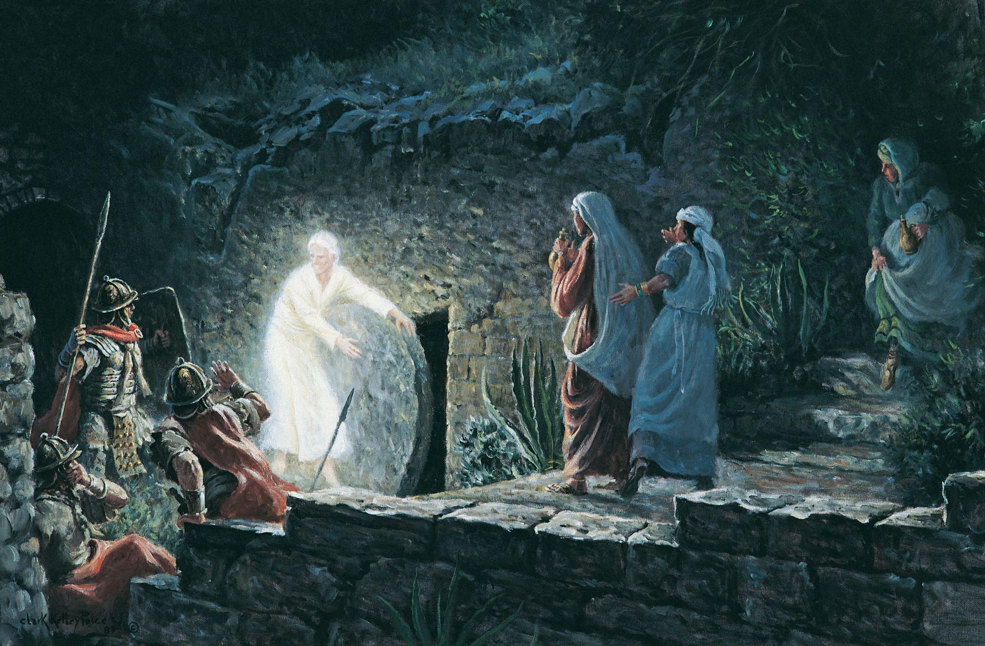 The Empty Tomb, by Clark Kelley Price; GAK 245; Matthew 27:57–66; 28:1–8; John 19:38–42