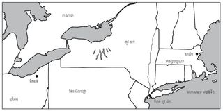 ផែនទី ប៉ែក​ឦសាន​នៃ​សហរដ្ឋ