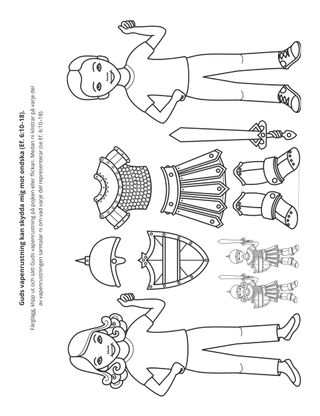 aktivitetssida: Guds vapenrustning kan skydda mig