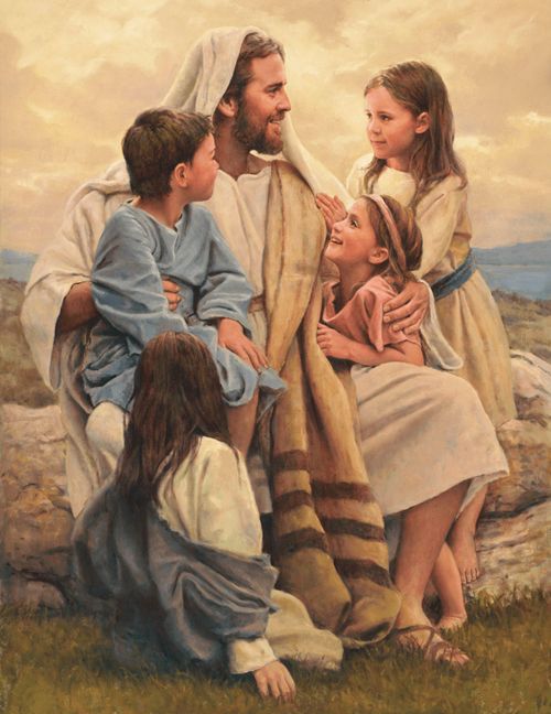 Jesus Cristo com crianças