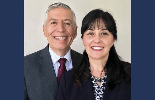 Predsednik José Batalla z ženo, sestro Valerio Batalla.