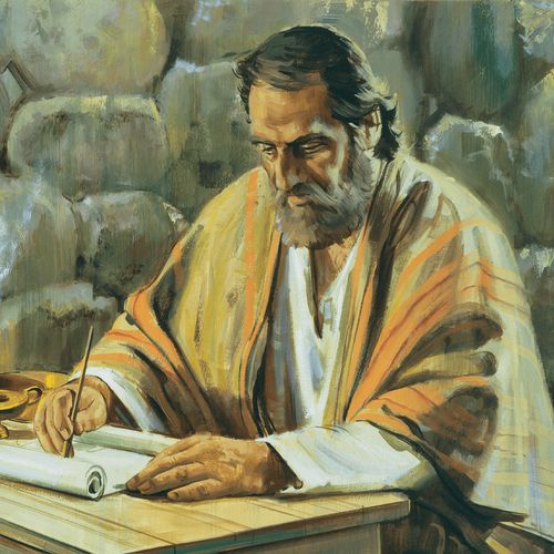 Paul writing an epistle