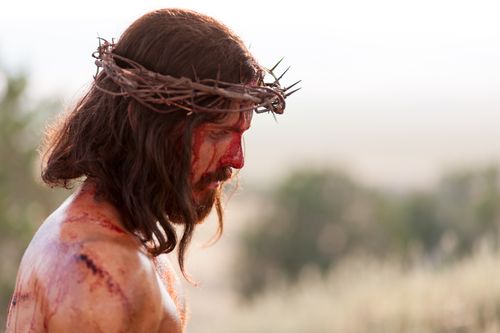 Matthew 27:26–50, Christ with a crown of thorns