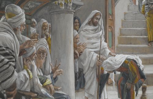 Jesús ministra a una mujer incapaz de enderezarse