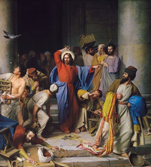 Jezus reinigt de tempel
