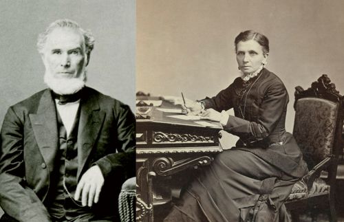 photographs of Orson Pratt and Emmeline Wells