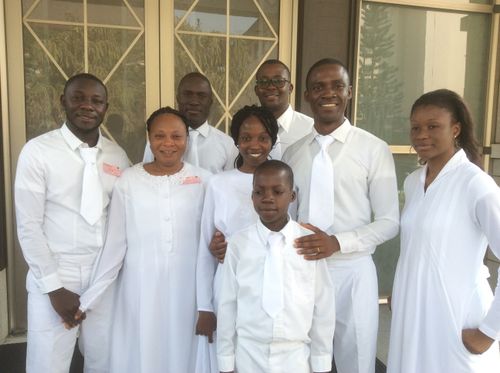 group at temple in Ghana