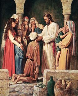 Jezus uzdrawia niewidomego