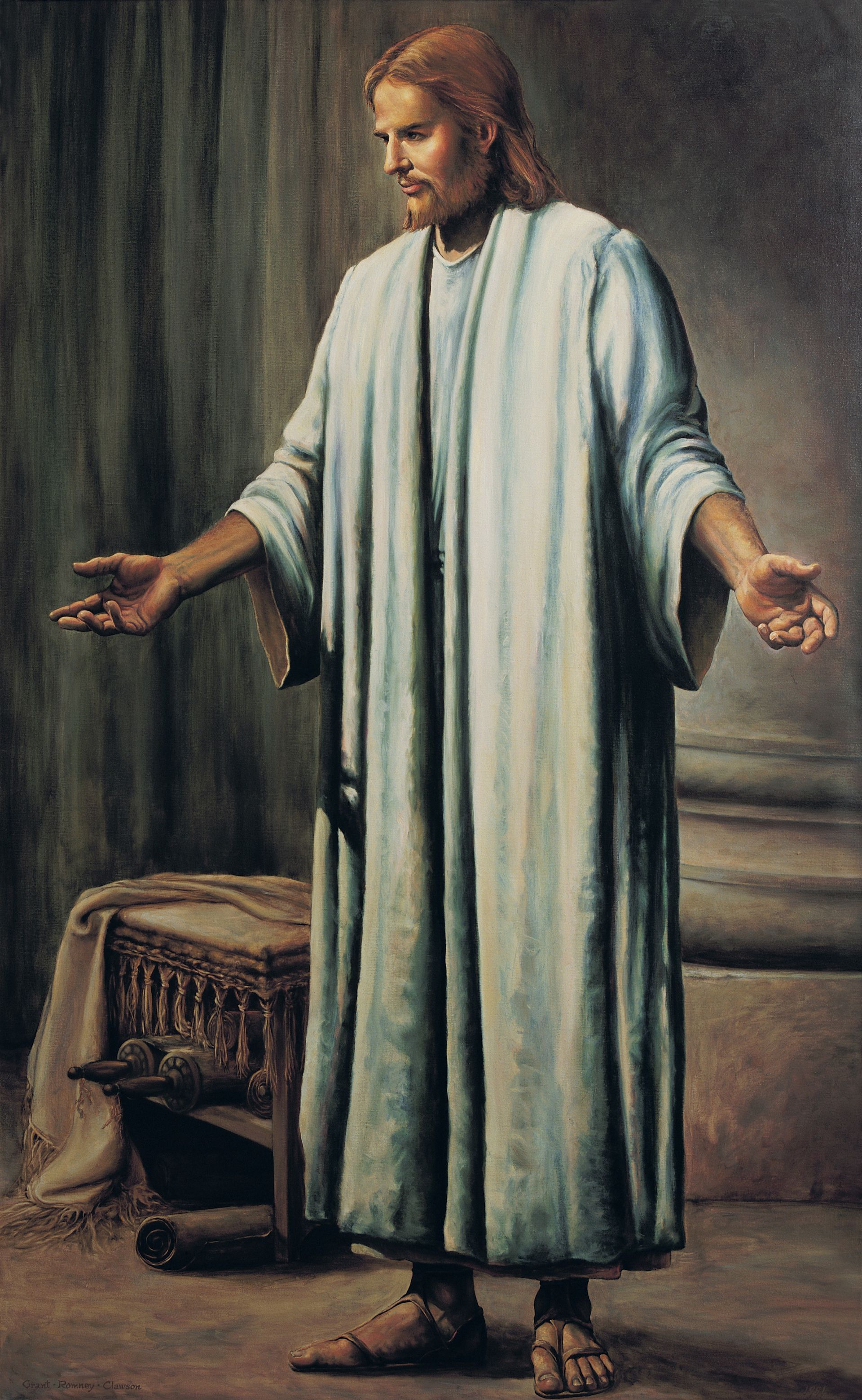 Jesus Christ in White Robes, by Grant Romney Clawson