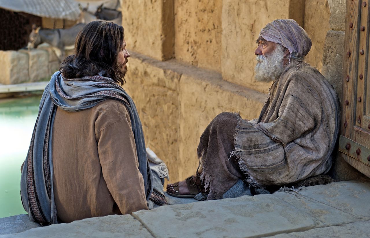 Imágenes de la vida de Jesucristo sanando, perdonando y padeciendo por los pecados del mundo