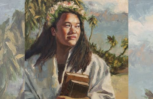 illustration of Telii, a Polynesian woman