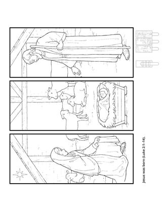 活動頁：耶穌在馬槽裡
