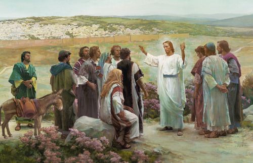 Christus unterweist seine Jünger