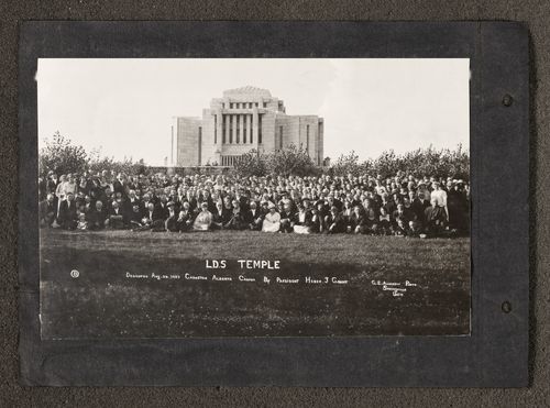 Latter-day Saints at the Cardston Alberta Temple dedication
