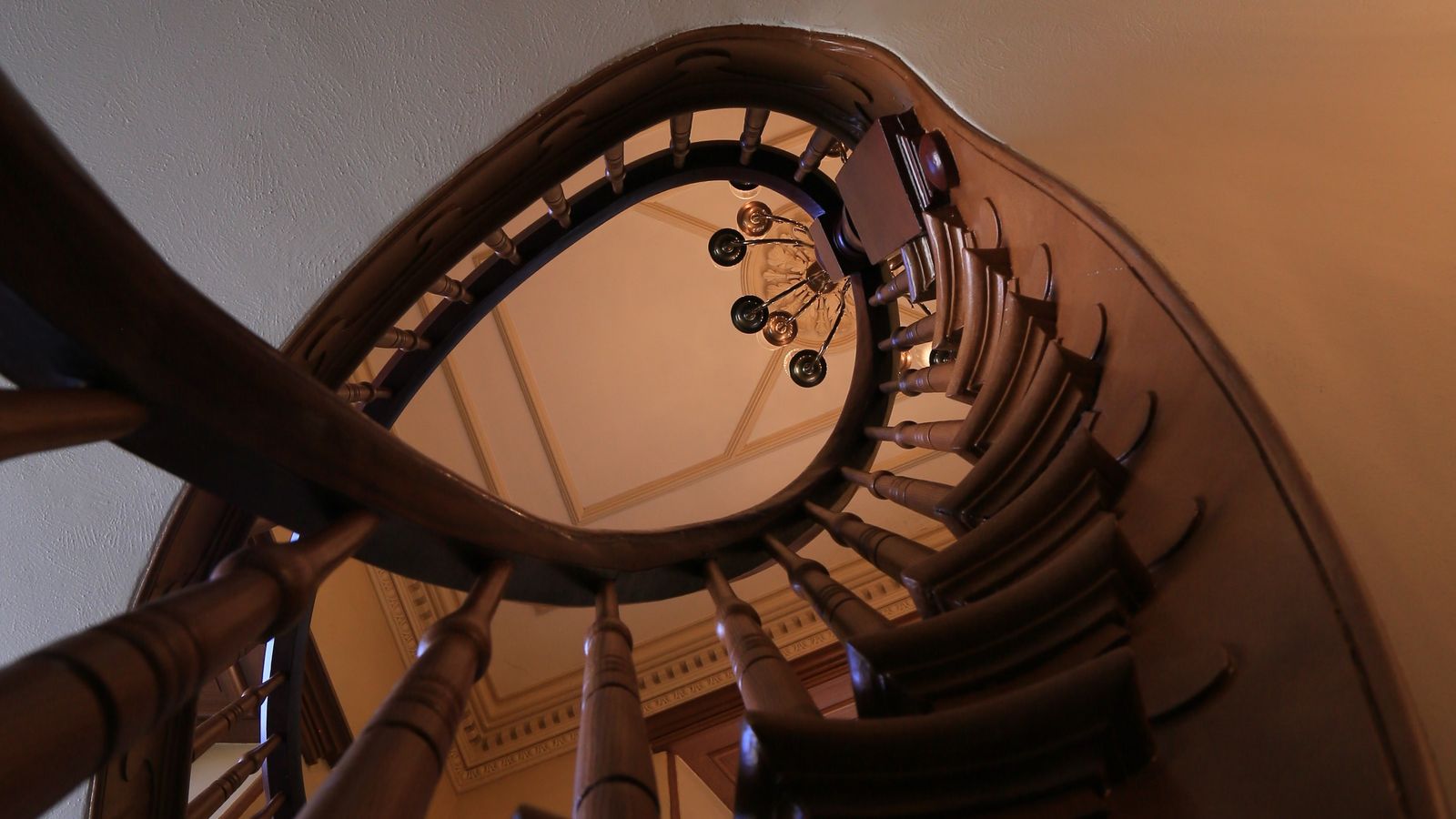 St. George tabernacle spiral staircase.