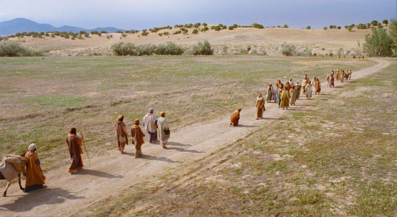 Jesucristo saluda en el camino a un joven rico