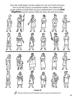 The Twelve Nephite Disciples coloring page