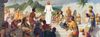 「西半球で福音を教えられるイエス（アメリカ大陸を訪れられるイエス・キリスト）」ジョン・スコット画