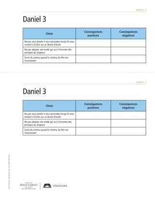 feuille à distribuer, choix