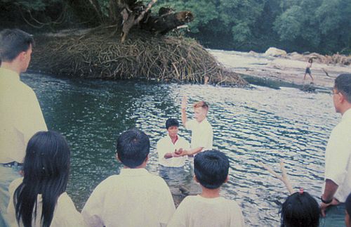 Baptism at the Canandé River
