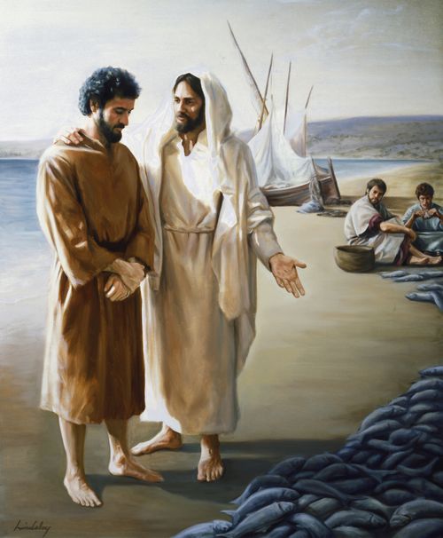 Jesus Christ with fishermen