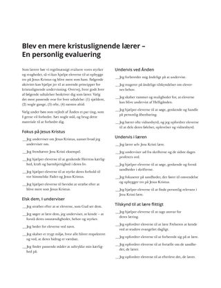 personlig evalueringsformular