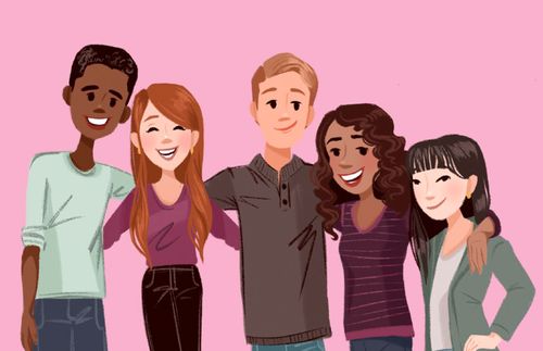 a group of smiling young adults