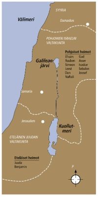 map of Israel and Judah