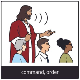 command, order gospel symbol