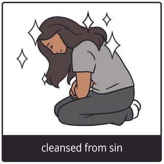 cleansed from sin gospel symbol