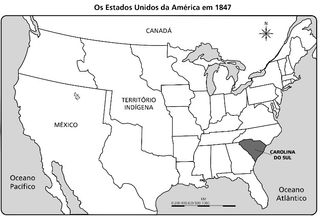mapa dos Estados Unidos