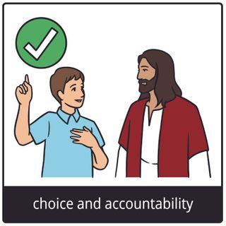choice and accountability gospel symbol