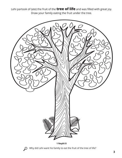 A line drawing of the tree of life.