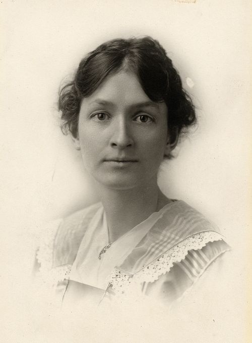 A black-and-white photograph of Lucy Grant Cannon.