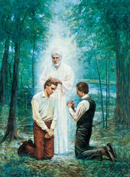Иоанн Креститель дарует Священство Аароново (Восстановление Священства Ааронова)